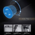 Matte Square Bathroom Thermostatic Mixer Shower Set Black Bathtub Shower Mixer Tap Wall Mount Rainfall Shower Mixer Tap. 