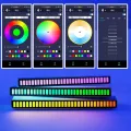 RGB Voice-Activated Pickup Rhythm Lights with Sound Control Light Phone APP Control Colorful Music Atmosphere Ambient Light Bar. 