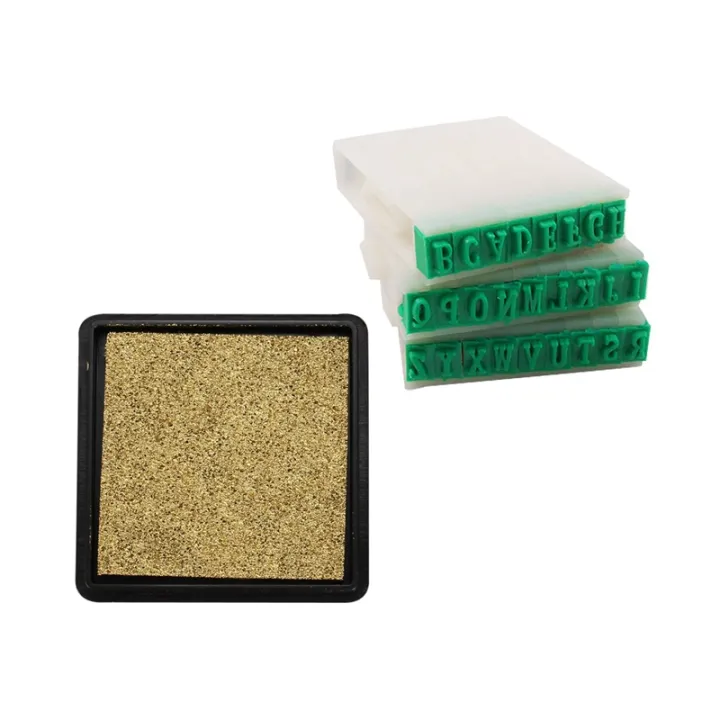 26%20Pcs%20Detachable%2026-Letters%20English%20Alphabet%20Plastic%20Stamp%20&%201%20Pcs%20Ink%20Pad%20Stamp%20Pad%20Gold%20-%20Image%204