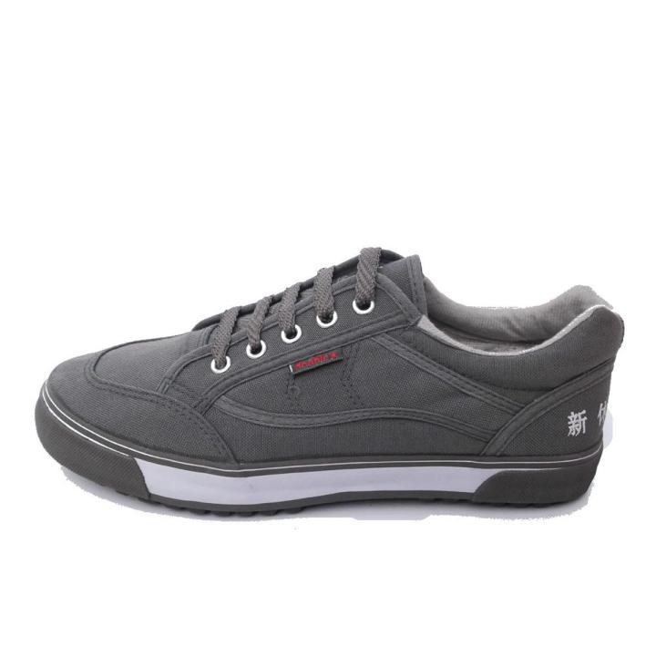 Double Star Canvas Shoes Non-Slip Rubber Sole New Casual Shoes Men's Shoes Lightweight Lace-up Work Shoes Double Star Sneakers