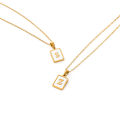 【Lejia】St.kunkka 316L Steel Necklace Pendant A-Z Gift For Women. 