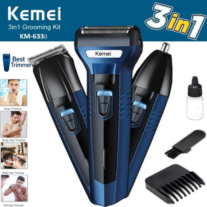Kemei%20KM-6330%20(3%20in%201)%20Shaver,%20Hair%20,Beard%20And%20Nose%20Trimmer%20-%20Image%207