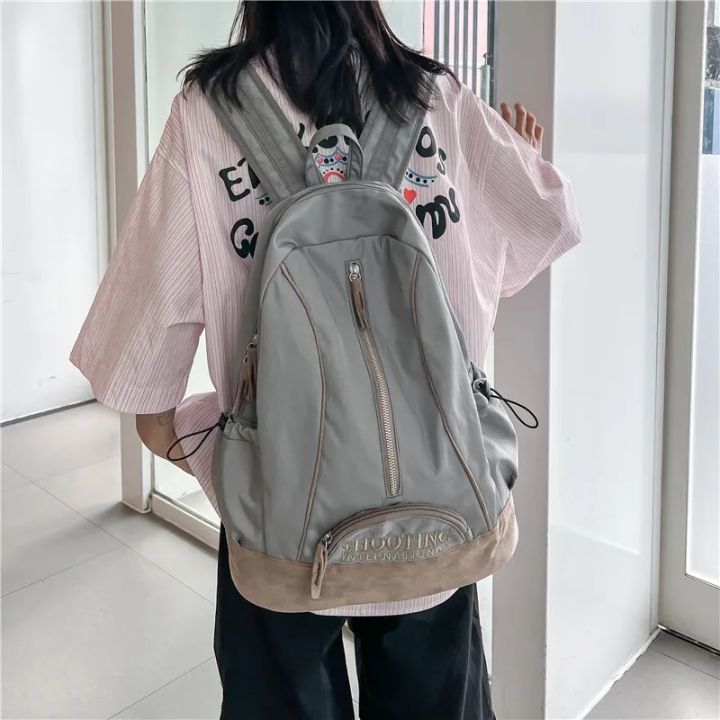 Aesthetic%20Backpack%20Large%20Capacity%20Women%20Laptop%20Backpack%20Daypack%20Casual%20Travel%20Nylon%20Backpack%20Waterproof%20School%20Bags%20for%20Girls%20-%20Image%202