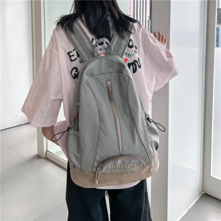 Aesthetic%20Backpack%20Large%20Capacity%20Women%20Laptop%20Backpack%20Daypack%20Casual%20Travel%20Nylon%20Backpack%20Waterproof%20School%20Bags%20for%20Girls%20-%20Image%202