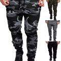 Men Solid Color Elastic Waistband Drawstringckets Sports Pants Gym Training Pants Running Trousers. 