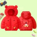 1 2 3 4 5 Years Winter Baby Boys Jacket Cute Cartoon Autumn Hooded Zipper Birthday Party Christmas Princess Coat Kids Clothes. 