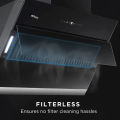 Rizco Chimney Type Heat Auto Clean 30 Inch, 2000 Suction Kitchen/Cooker Hood Wall Mounted.