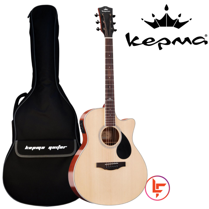 Kepma A1CE-K1 Glossy BK - 3TS premium electro acoustic guitar- Natural Glossy