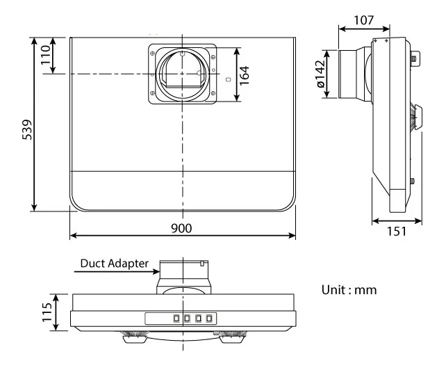 KDK%2090HQUA%20900%20mm%20/%2036%20inch%20Twin%20Motor%20Kitchen%20Hood%20-%20Image%207