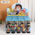 Bandai Naruto One Piece Blind Box Anime Action Figures Cute Catoon Randomly Doll Sasuke Surprise Christmas Kid Toy Birthday Gift. 