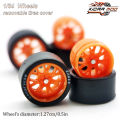 1/64 Wheels with Rubber Tires BBS LM-R Large Size Refitting Parts for Diecast Model Car Hot Wheels Matchbox Tomica D:13mm 1 Set. 
