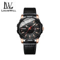 LouisWill Fashion Men Watches Quartz Watches Business Casual Wristwatches Leather Watch Luminous Pointers Watch 3ATM Waterproof Watch With Calendar. 