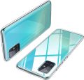 Samsung Galaxy A51 Premium Silicone Case Crystal Clear Soft TPU Ultra-Thin Transparent Flexible Protective Mobile Phone Back Cover - Mobile Back Cover. 