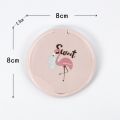1 Pc Portable Mini Pocket Makeup Mirror for Girls - Portable Folding Makeup Fashion Cute Mirror for Female Gift/ Plastic Folding Make Up Round Pocket Mirror With Comb (Random Style) - Mirror..