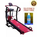 6 ওয়ে ম্যানুয়াল ট্রেডমিল-কালো - gym equipment.