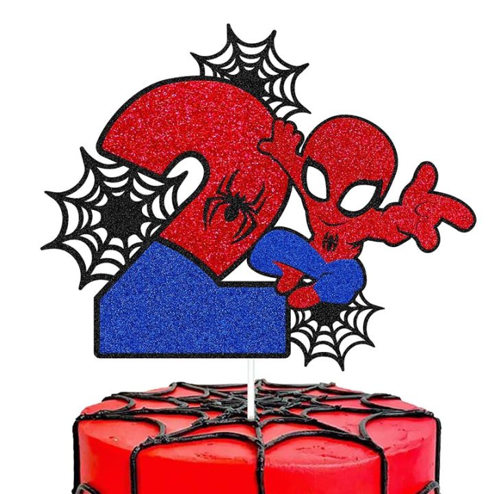 Disney%20Spiderman%20Birthday%20Party%20Cake%20Decorations%20Kids%201%202%203%204%205%206%208th%20Birthday%20Cake%20Toppers%20for%20Kids%20Boys%20Party%20Cake%20Decoration%20-%20Image%202