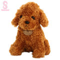 （New）Cartoon Cute Poodle Dog Puppy Pluh tuffed Doll Huggable Toy Home Ornament Gift. 