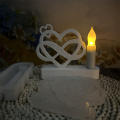 Plaster Mould Candlestick Mold Easy-to-Use Love Ribbon Design DIY Supplies Silicone Mold Heart Shape Cement Silicone Cement.