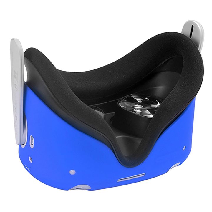 for%20Quest%202%20VR%20Accessories%20Silicone%20Sleeve%20Protective%20Case%20Skin%20Protective%20Cover%20Shell%20Housing%20Blue%20-%20Image%209