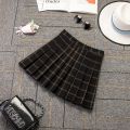 New Women's Fall/Winter Skirt High Waist Folded Skirt A-line above knee length Skirt tennis skirt.