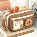 Capybara Pencil Bag Cute Fabric Pencil Case Kawaii Large Capacity Pencil Case NOVO. 