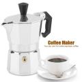 【Hot-Selling】 50mL 1 Cup Aluminum Italian Type Moka Pot Espresso Coffee Maker Stove Home Office Use.