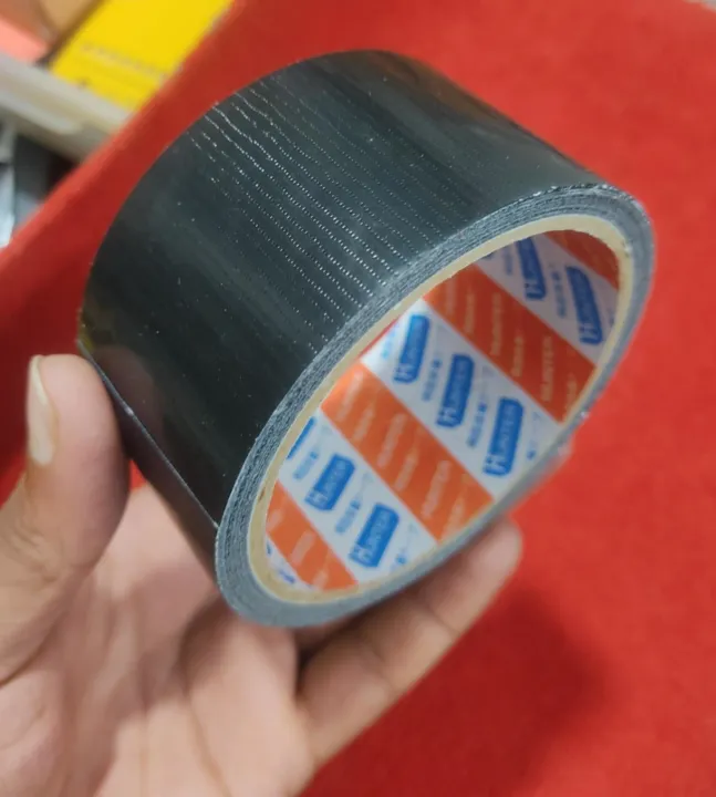 Rexene%20Tape%20BLACK%20Polyethylene%20Cloth%20Tape%202%20Inch%20Tape%2050mm%20Tape%2010M%20Long%20Industrial%20Cloth%20Duct%20Tape%20%20Adhesive%20Black%20Tape%202%20Inch%20Polythene%20Cloth%20Tape%202%20Inch%20Binding%20Tape%20-%20Image%205