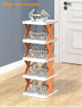 Vertical Shoe Rack - Big Size 5 Tier Shoe Rack Space Saving for Entryway Bedroom Living Room (30x28x17.5cm).