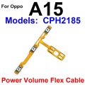 For OPPO A17 A17K A16 A16S A15 A15S A12 A7 A1K On OFF Power Volume Switch Side Key Flex Ribbon Power Volume Button Flex Cable.