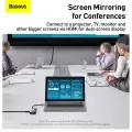 Baseus USB C HUB 8 in 1 Type C to HDMI-compat Type C HUB Dock for  USB C Splitter. 