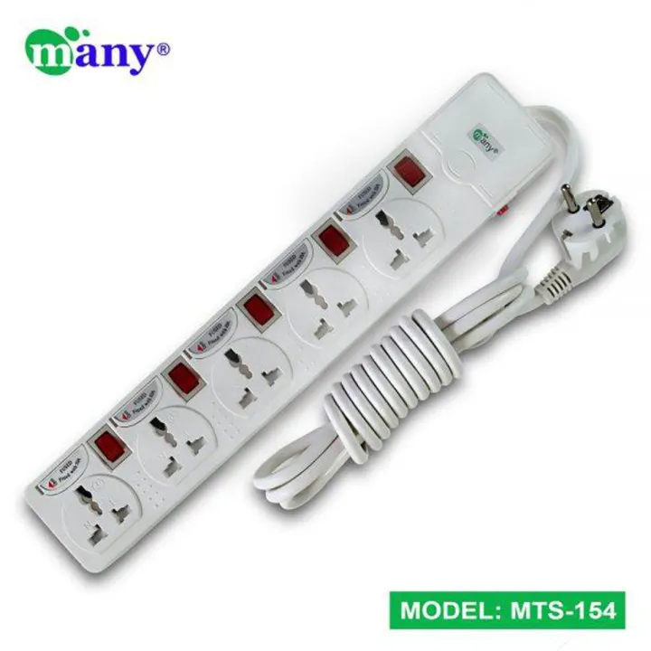 Multiplug Many Business Class 5 Gang Socket-154=2P/3M | Daraz.com.bd