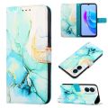 【Lejia】Lthmy Tecno Spark 9 Pro / Spark 9T case Marble Pattern PU Leather Wallet Card Slots Stand with Hand Strap. 