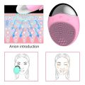 Electric Face Cleaner Sonic Silicone Facial Cleansing Brush Electric Ultrasonic Vibrating Face Massager Mini Pore Deep Cleaning.