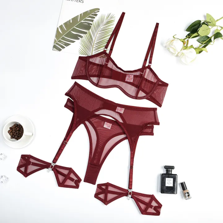 Ellolace%20Sensual%20Lingerie%20See%20Through%20Bra%20Kit%20Push%20Up%20Sheer%20Lace%20Intimate%20Soft%20Sets%20Garter%20Underwear%20Uncensored%20-%20Image%207