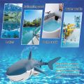 Rc Shark Whale Spray Water 2.4G Smart Funny Toy Remote Controlled Boat Ship Submarine Robots Fish Electric Toys for Boy Children. 