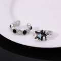 1/2Pcs Fashion Color Blocking Star Rings Imitation Opal Stone Ring Y2k Girls Women Personality Punk Ring Trendy Jewelry Gifts. 