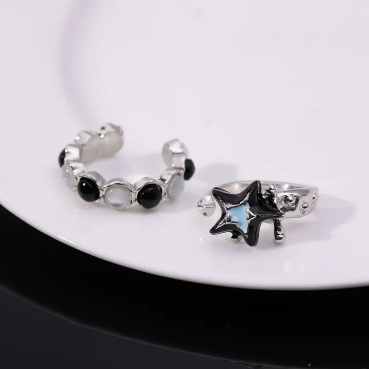 1/2Pcs%20Fashion%20Color%20Blocking%20Star%20Rings%20Imitation%20Opal%20Stone%20Ring%20Y2k%20Girls%20Women%20Personality%20Punk%20Ring%20Trendy%20Jewelry%20Gifts%20-%20Image%203
