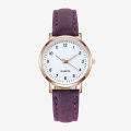 【Lejia】Luminous Watch Ladies Simple Retro Frosted Leather Small Casual Watch Ladies Watches. 