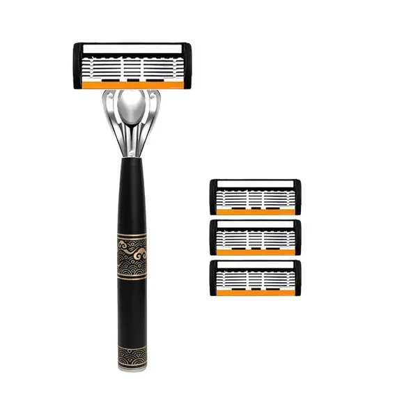 Cross-Border%20Generation%20Hair%20Orange%20Six-layer%20Manual%20Razor%20Xiangyun%20Metal%20Handle%20Multi-package%20Combination%20Sales%20-%20Image%205