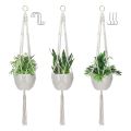 Large, Hanging Plant Holder for Indoor Plants with 3 Hooks,Handmade.
