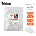 1000 Rounds Airsoft Paintball BBs 0.12g/0.2g/0.25g/0.3g Strike Ball Tactical High quatity BB Balls for SnowWhite. 