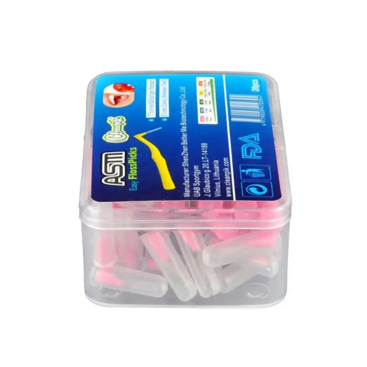 20pcs 0.6-1.5 MM Adults Interdental Brush Clean Between Teeth Floss Toothpick Oral Care Tool Dental Orthodontic