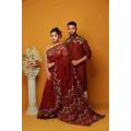 Stylish & Fashionable New Matching Best/Coupple Dress/For Men & Women / Saree & Panjabi/ (Combo Set)) - Panjabi.