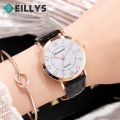 Ladies Women High-End Quartz Watch Female Quartz Business Watch Luxury Wristwatch Ladies Girls Clock Women Pu Leather Wristwatch.