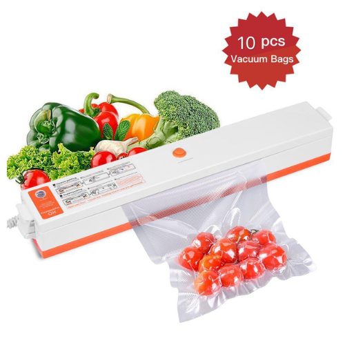 Freshpack Pro Vacuum Sealer Machine Mini Electric Sealing System with Free 10Pcs Sealed Bag