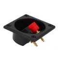 3X New Square Board Binding Post Speaker Box Terminal Cup Wire Cable Box Connector.