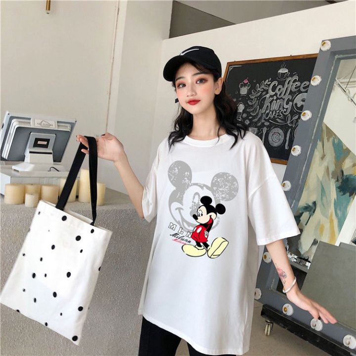 %E3%80%90Plus%20Size/M-5XL/5Colors%20Oversized%20Korean%20Style%20Women%20T-shirt%20Half%20Short%20Sleeves%20BIg%20Loose%20Cute%20Disney%20Mickey%20Printed%20Tee%20Summer%20Maternity%20T-shirt%20Round%20Neck%20Casual%20Top%20100%25%20Fashion%20Fat%20Size%20Medium-Long%20Length%20T-shirt%20-%20Image%202