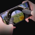 5 Pair Mobile Game Controller Finger Sleeve Sets, Anti-Sweat Reusable Waterproof Breathable Full Press Screen Finger Set.