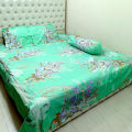 Digital Home Text King Size Bedsheet With Two Pillow Cover.