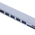 Docking Station USB C Hub Multi Function Portable Multiport for External Device.